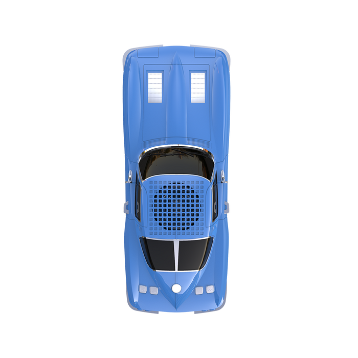 BT-1963 RED QFX Auto Vette Bluetooth Speaker Blue