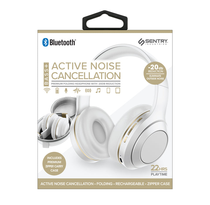 BTANDZWH Sentry Noise Cancelling Headphones White