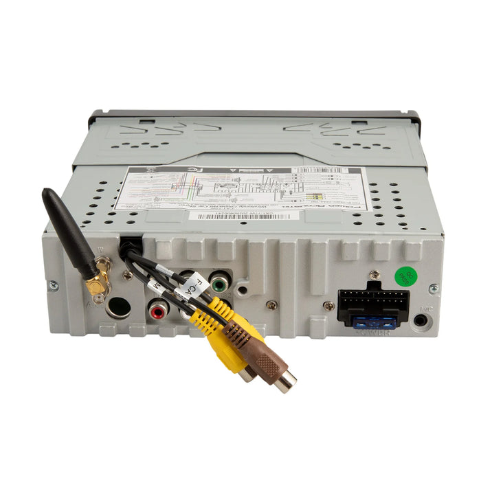 CA1-77W Power Acoustik 1x Din 7in Flip-UP Mechless Media Center with Wireless Carplay & Android