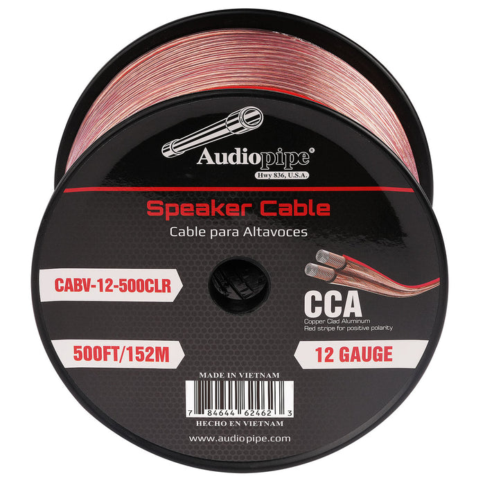 CABLE12500 Audiopipe 500' 12 Gauge Speaker Wire