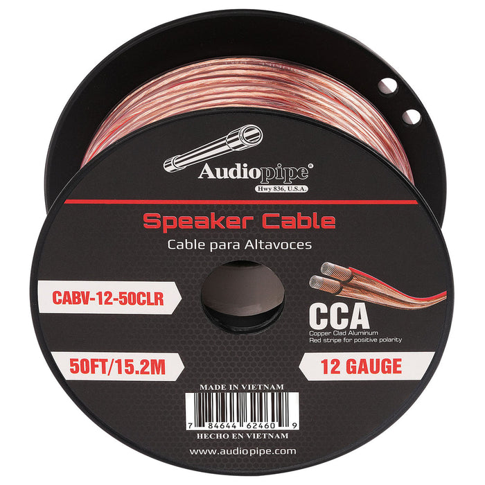 CABLE1250 Audiopipe 50' 12/2 Gauge Speaker Wire