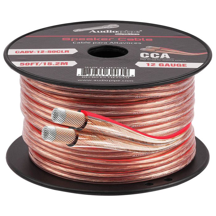 CABLE1250 Audiopipe 50' 12/2 Gauge Speaker Wire