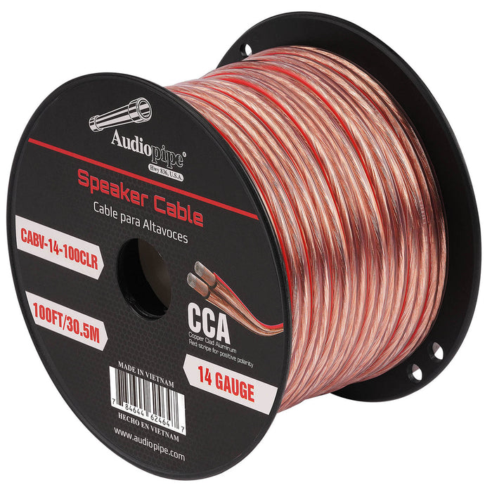 CABLE14100 Audiopipe 100' 14/2 Gauge Speaker Wire