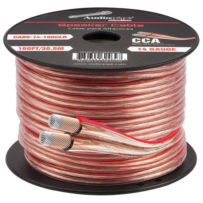 CABLE14100 Audiopipe 100' 14/2 Gauge Speaker Wire