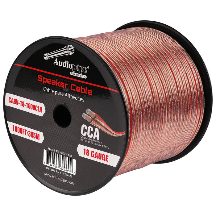 CABLE181000 Audiopipe 1000' 18/2 Gauge Speaker Wire