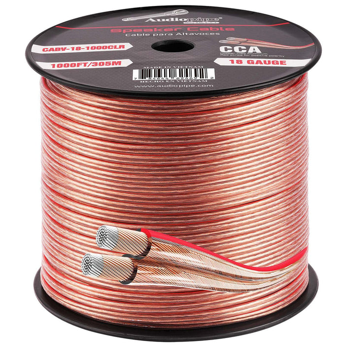 CABLE181000 Audiopipe 1000' 18/2 Gauge Speaker Wire