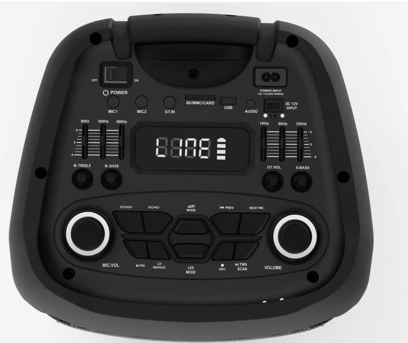 MPD102XB Maxpower 10x2 Rechargeable karaoke Speaker w/ Mic