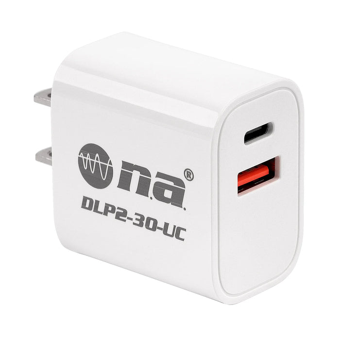 DLP2-30-UC USB A and C 30W Fast Charger