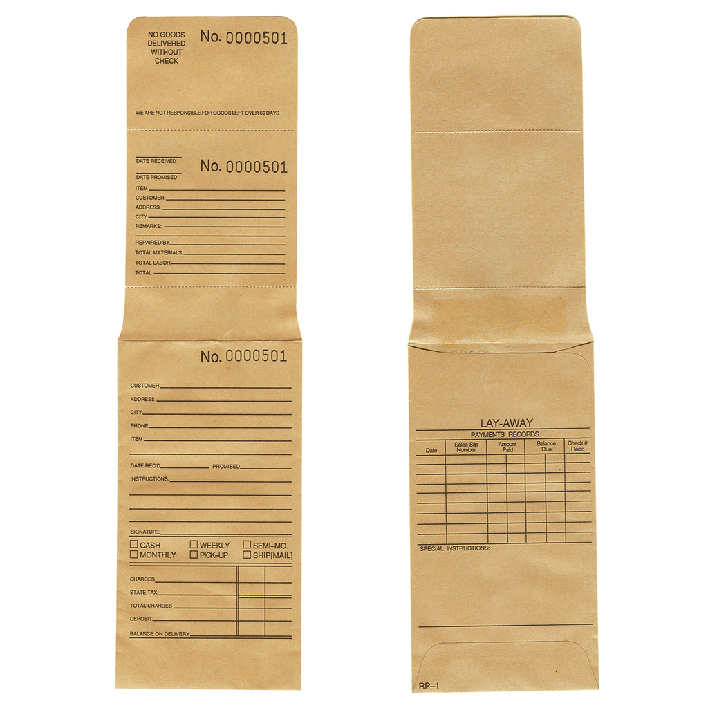 Harley Davidson Parts Repair Envelopes 1000-Pack - Lay-Away Style ...