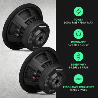 AC-EPICX10D4 Audio Control 10 DVC Woofer 4 ohm ^C