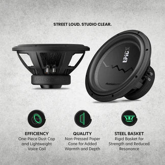 AC-EPICX12D4 Audio Control 12 DVC Woofer 4ohm ^C