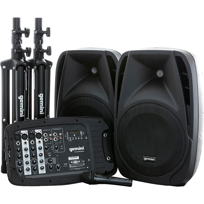 ES-210MXBLU-ST Portable PA System with Stands