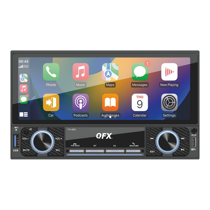 FX-660 QFX 7 inch Touchscreen BT Car Stereo