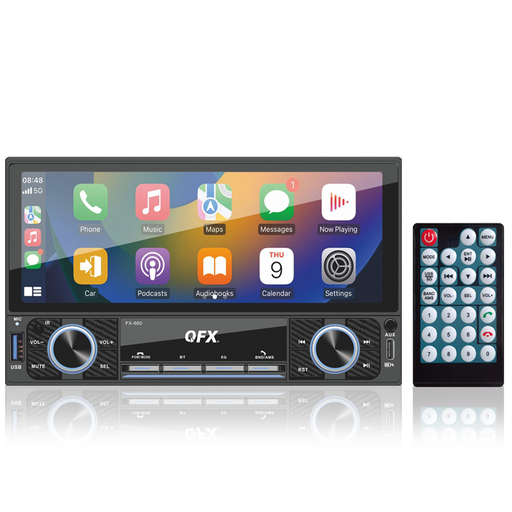 FX-660 QFX 7 inch Touchscreen BT Car Stereo