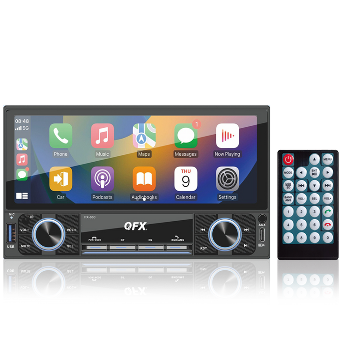 FX-660 QFX 7 inch Touchscreen BT Car Stereo