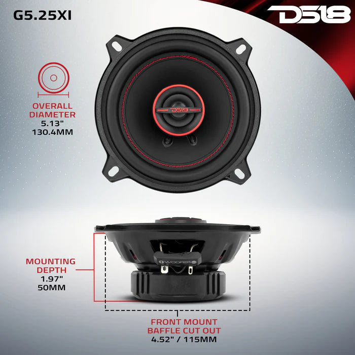 DS-G5.25XI DS18 DEN-X 5.25 2Way Coaxial Speaker