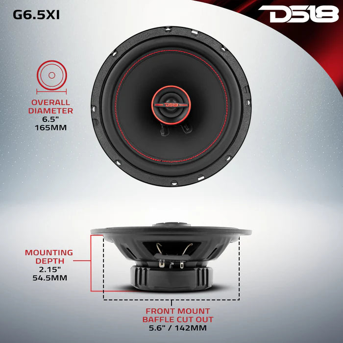 DS-G6.5XI DS18 GEN-X 6.5" 2Way Coaxial Speakers