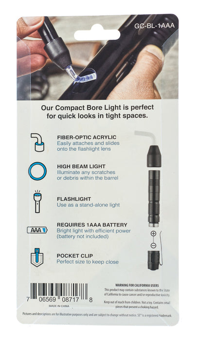 Compact Fiber Optic Bore Light - GC-BL-1AAA