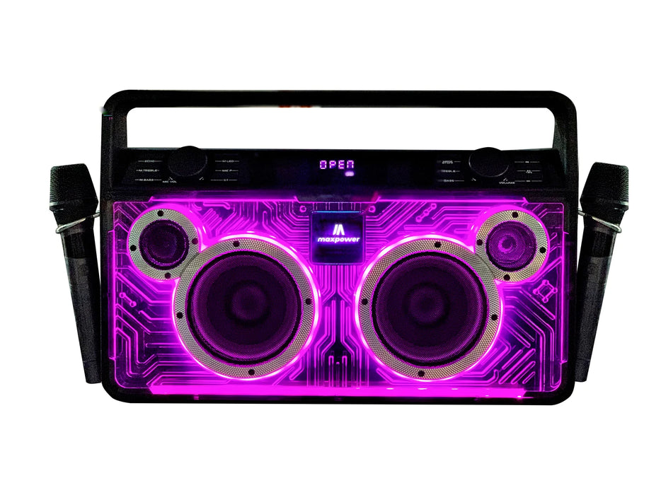 MPD523 Maxpower FM BT Player  Dual Mics