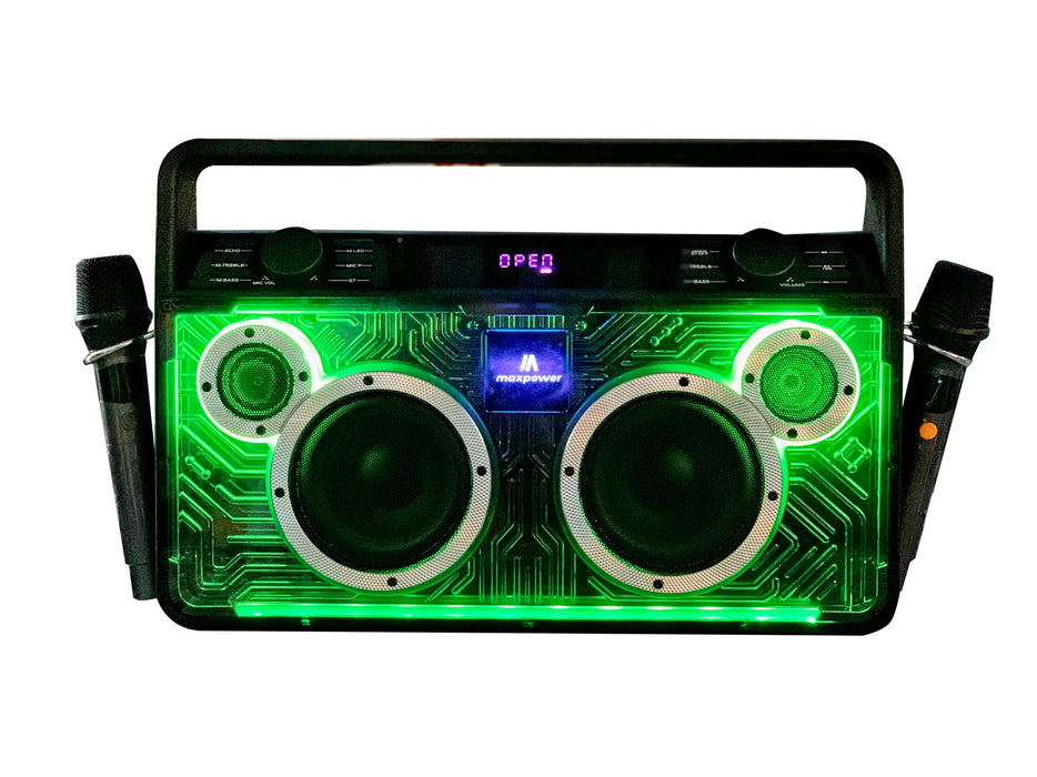 MPD523 Maxpower FM BT Player  Dual Mics