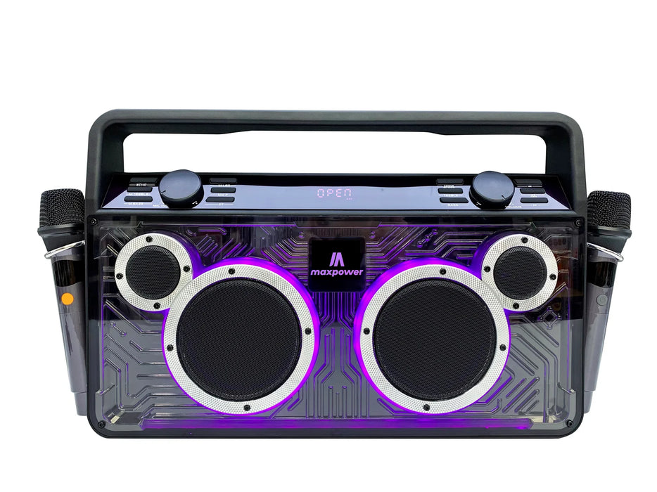 MPD523 Maxpower FM BT Player  Dual Mics