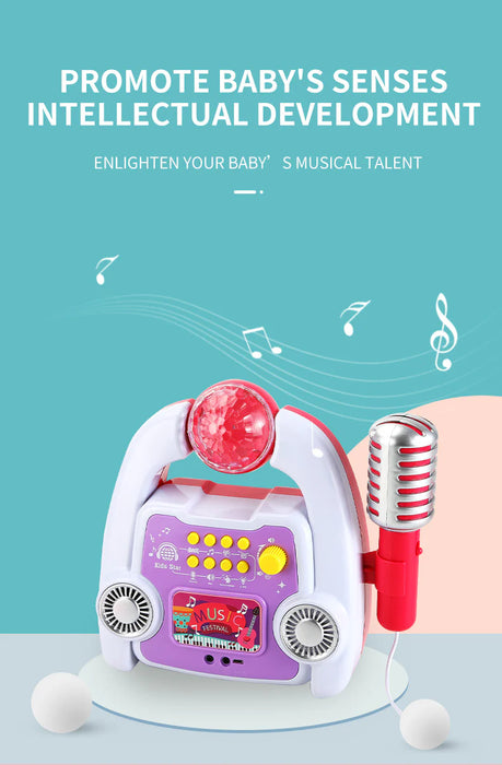 HK-8198B Karaoke Set Mic, Stand, MP3 Player