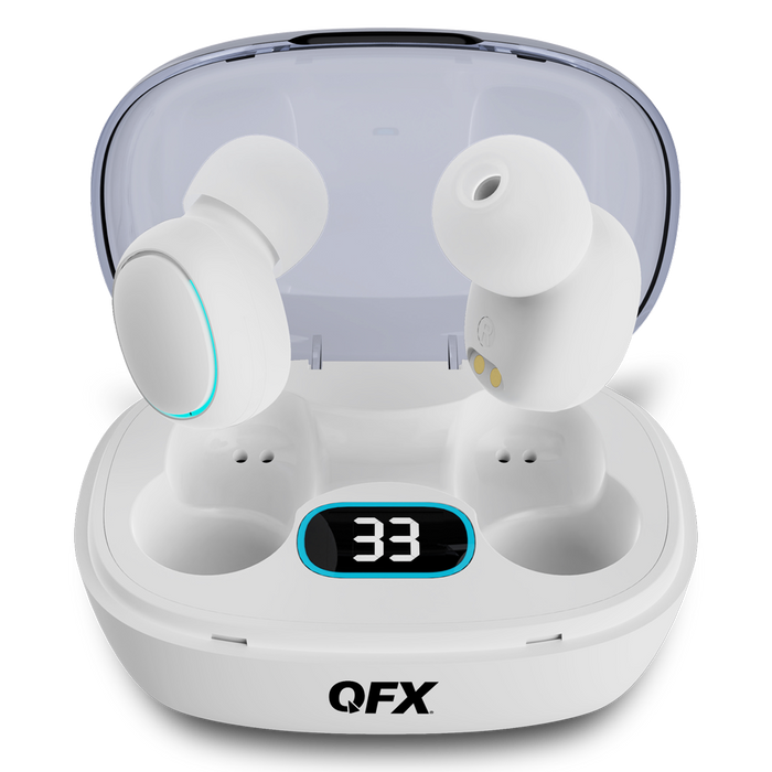 HP-E50 WHT QFX IPx-4 Splashproof TWS Earbud in White