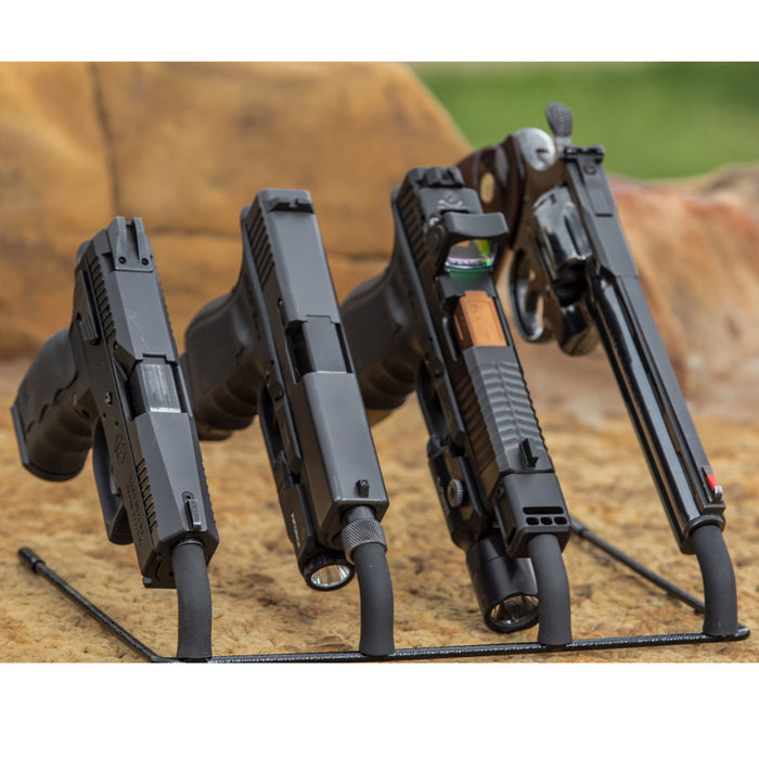 SW-HD72 In-Barrel Countertop 4-Handgun Rack From Hold Up Displays