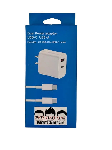 UCHARGE-PD20W PSG Dual 20w Charger USBC-USBC Cable Pack
