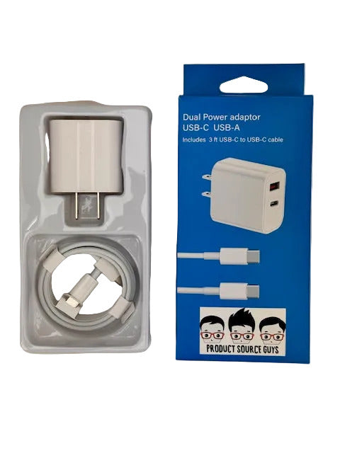 UCHARGE-PD20W PSG Dual 20w Charger USBC-USBC Cable Pack