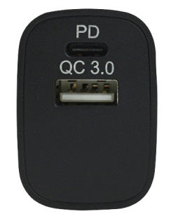 ICHRG-02USC-B istuff PD-QC Dual Port Fast Wall Charger