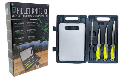 KF-5KIT 5pc Fillet Knife Kit w/Cutting Board