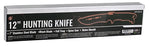 KFD70891B 12 in Stainless Black Serrated Blade Hunting Knife