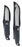 KHK1185-2-BB 2pc Black RubberHandle Hunting Knife Set