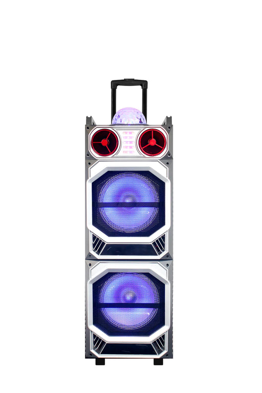 MPD1027B-GY Maxpower 10x2 Rechargeable DJ Speaker System With Disco Ball