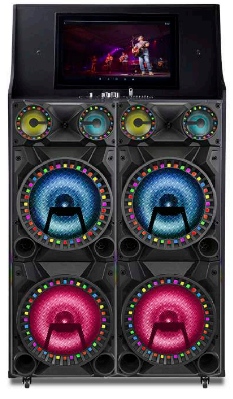 MPD12204TS MaxP 4x12 Karaoke Speaker 19 Tablet WiFi