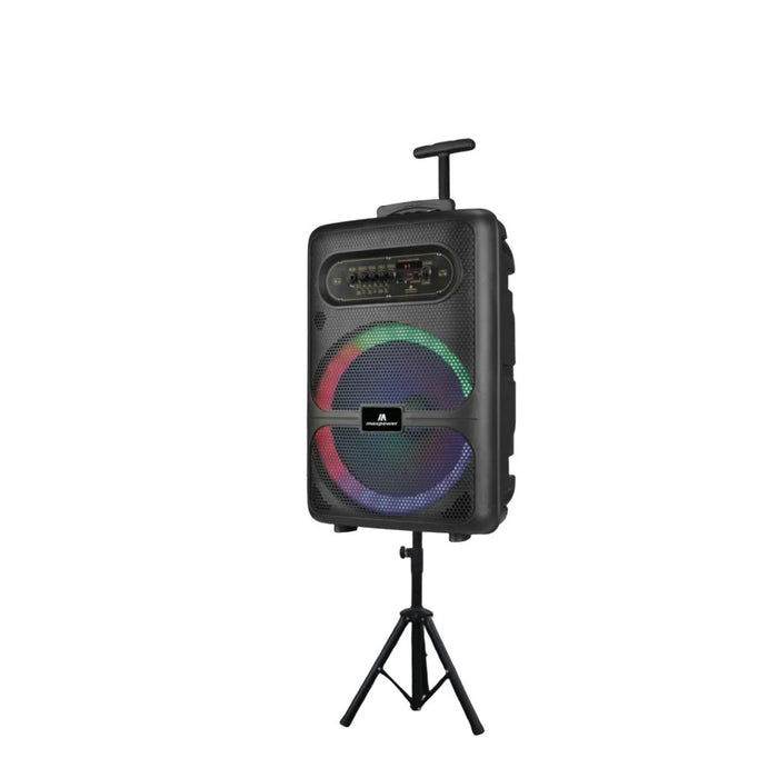 MPD1223 MaxPower 12in Portable Bluetooth Karaoke Speaker With Stand, Mic Pack And Remote