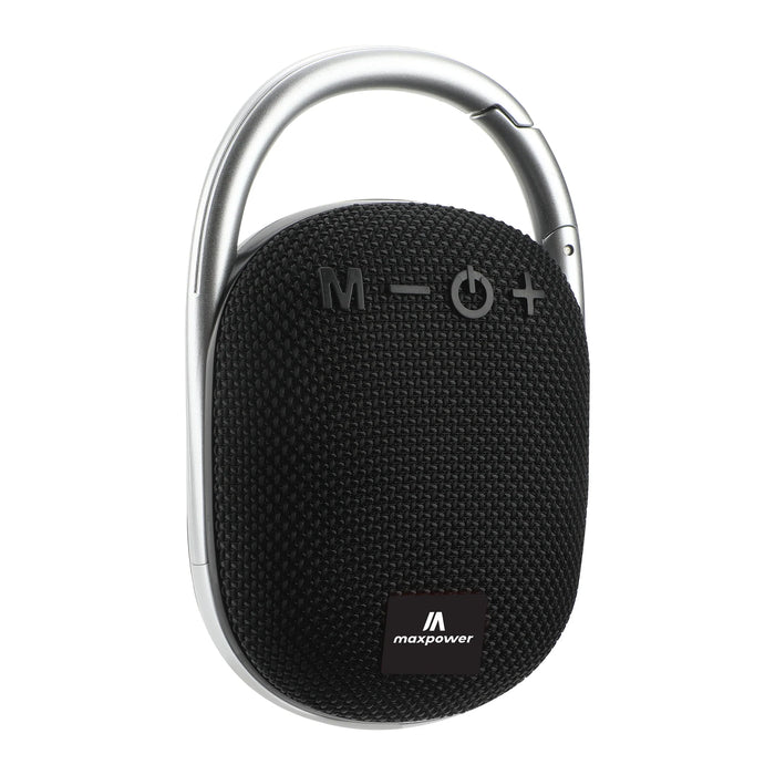 MPD321-BK/ROCKON Max Power Portable Water Resistant Clip-on Bluetooth Speaker - Black