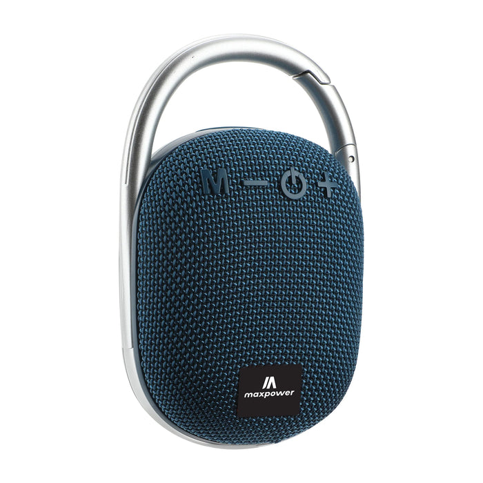 MPD321-BLU/ROCKON Max Power Portable Water Resistant Clip-on Bluetooth Speaker - Blue