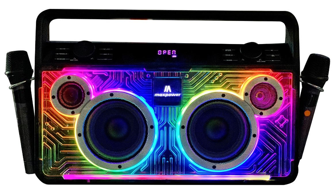 MPD523 Maxpower FM BT Player  Dual Mics