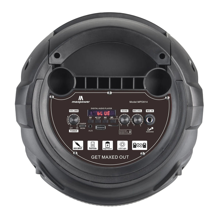 MPD814 Bluetooth Karaoke Speaker with 3 x 8-In Woofers