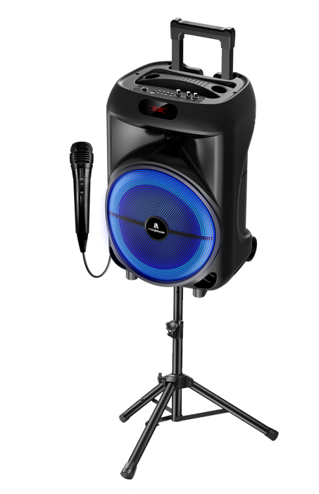 MPD892-ST Maxpower RUMBLE 12 BT Speaker, Mirophone, Stand Combo Pack