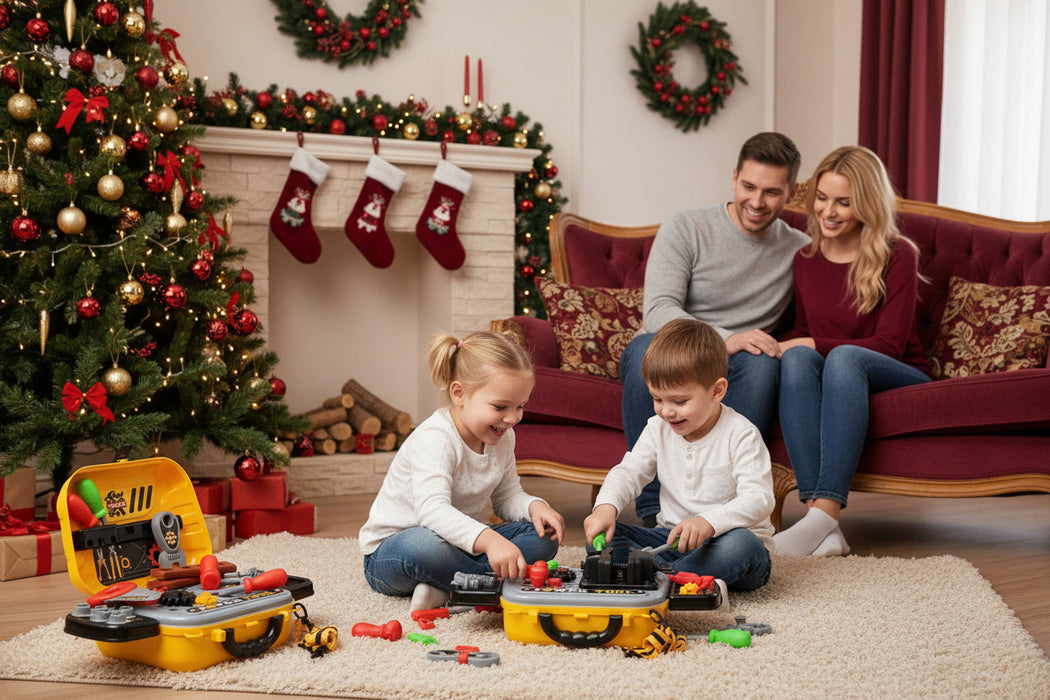 008-932A Toy Power Tool Set With Case