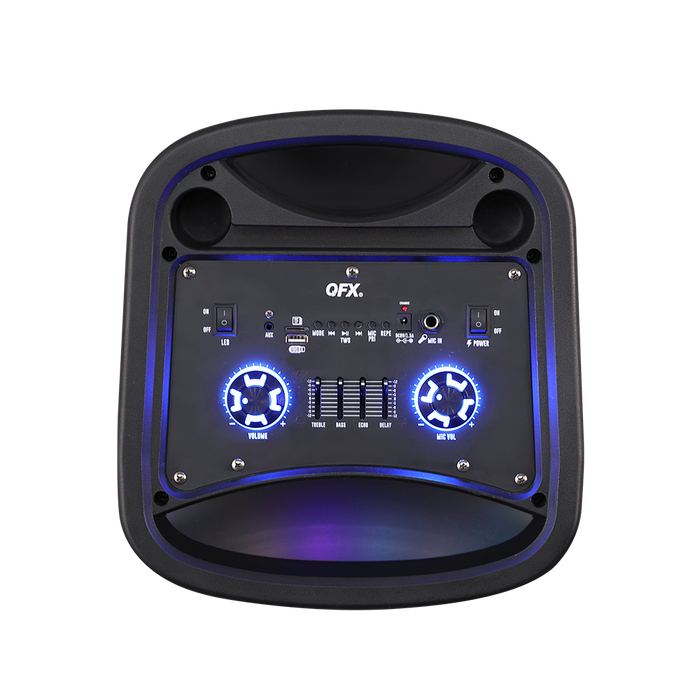 PBX-1020 QFX  2x10 Bluetooth Rechargeable Speaker With Mic