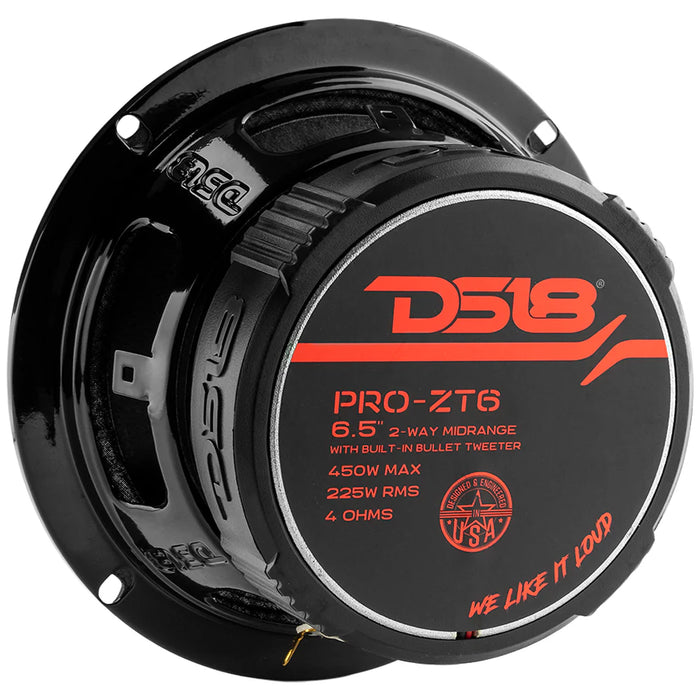 PRO-ZT6 DS18 6.5 Mid Coaxial w Bullet Tweet 200w Sold Each