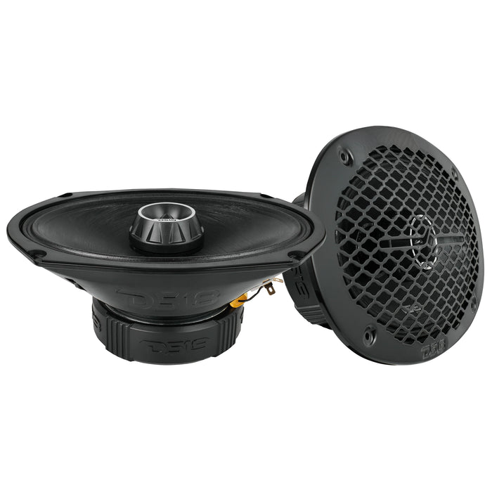 PRO-ZT69 DS18 6x9 Mid Coaxial w Bullet Tweet 200w Sold Each