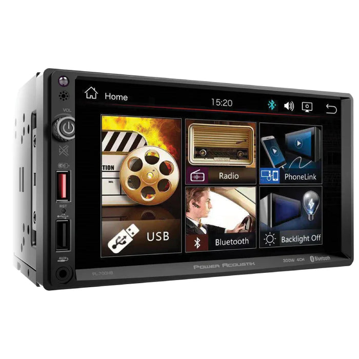 OW-PL-700HB Power Acoustik 2x Din 7in Digital Media