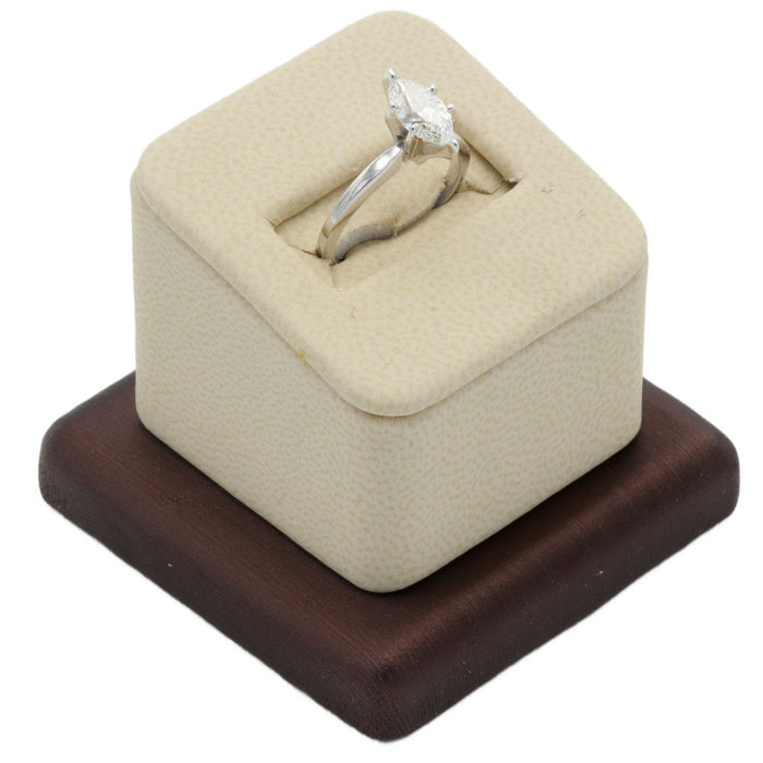 RD-0141-L30 1-Slot Ring Display Beige - Brown