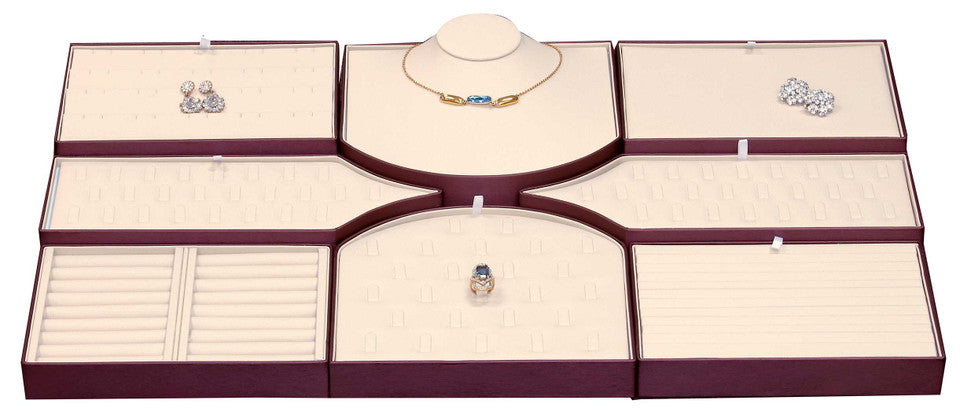 SET22-1-L30 Display Set 8 pc  Beige - Brown