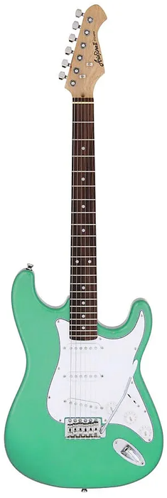 STG-003-SFGRN Aria Double Cutaway Electric Guitar - Seafoam Green